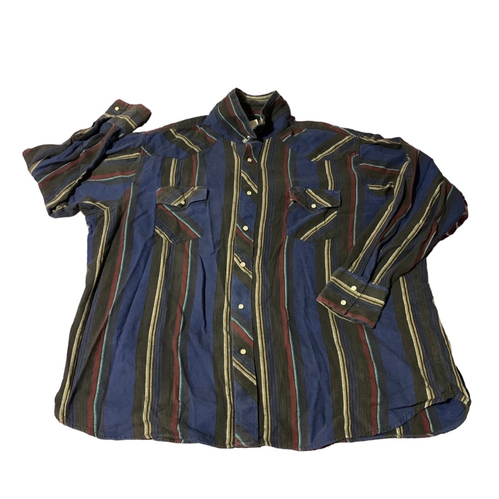 Wrangler Big Man Western Shirt Flannel Mens size 3XL